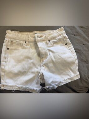 RSQ White Frayed Denim Girls' Shorts